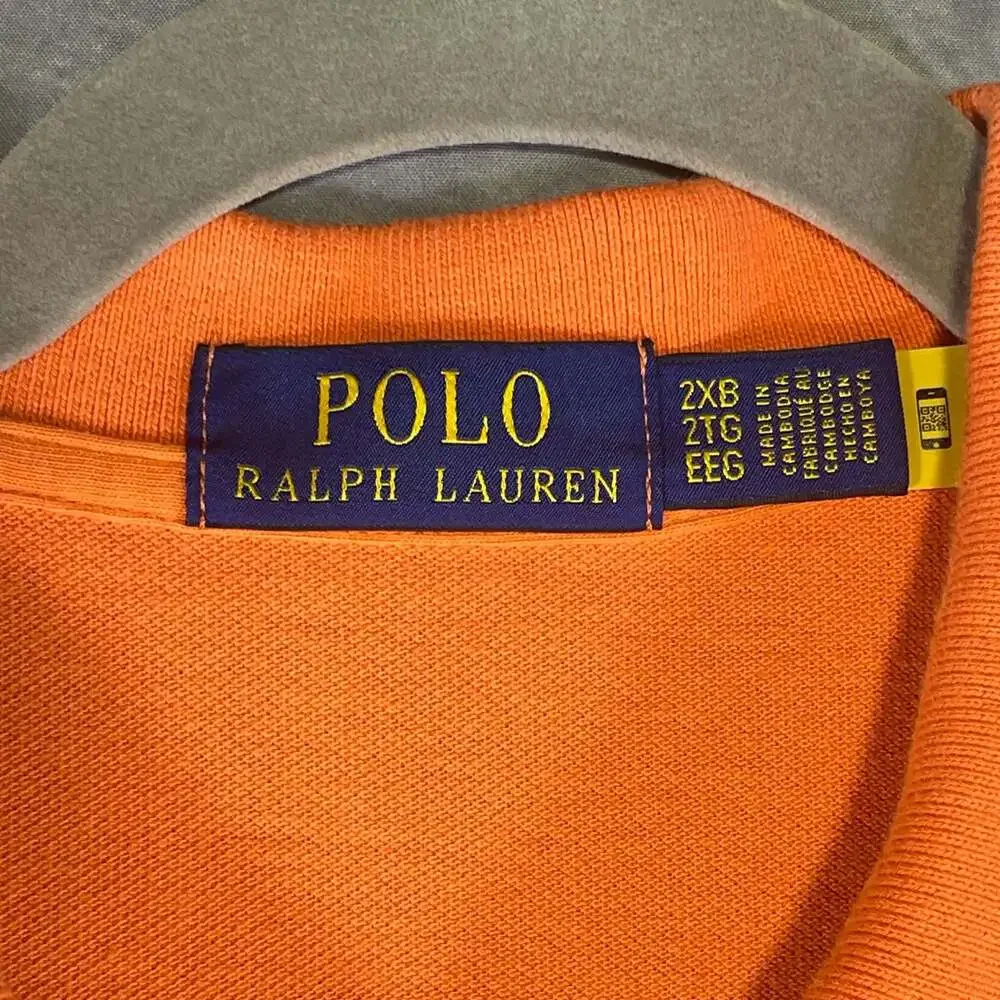 Polo Ralph Lauren Classic Fit Orange Short Sleeve Polo Shirt 2XB